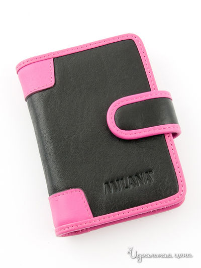 Визитница Milana, цвет цвет черный / фуксия