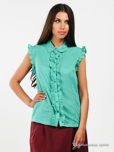 Блуза Finn-Flare, цвет цвет зеленый