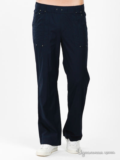 Брюки Finn-Flare, цвет цвет темно-синий