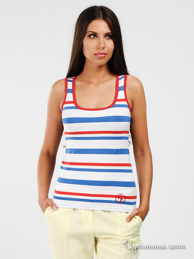 Майка Finn-Flare, цвет цвет белый / синяя полоска