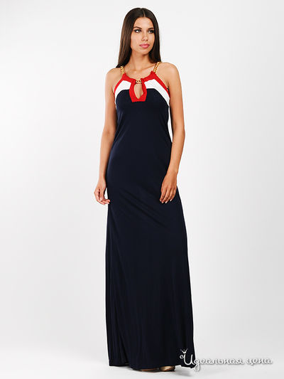 Платье Piamante, цвет цвет синий / белый /  красный