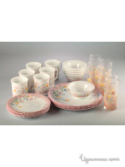 Набор LUMINARC, цвет цвет узор на белом