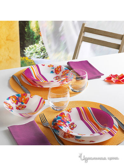 Набор LUMINARC, цвет цвет узор на белом