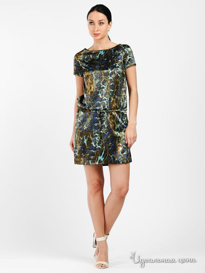 Платье Laura Dofi, цвет цвет змеиный
