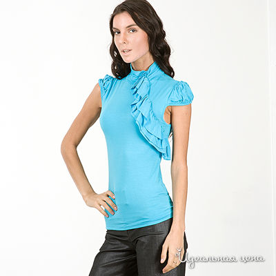 Блуза Pompa, цвет цвет голубой