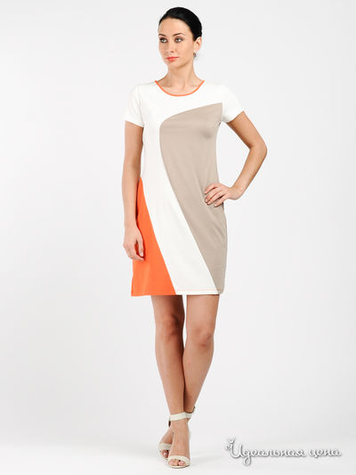 Платье Laura Dofi, цвет цвет бежевый