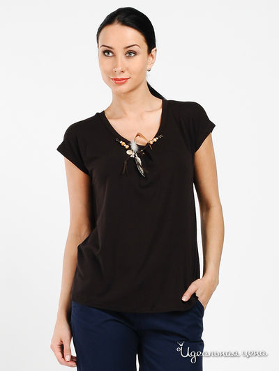 Майка Laura Dofi, цвет цвет шоколадный