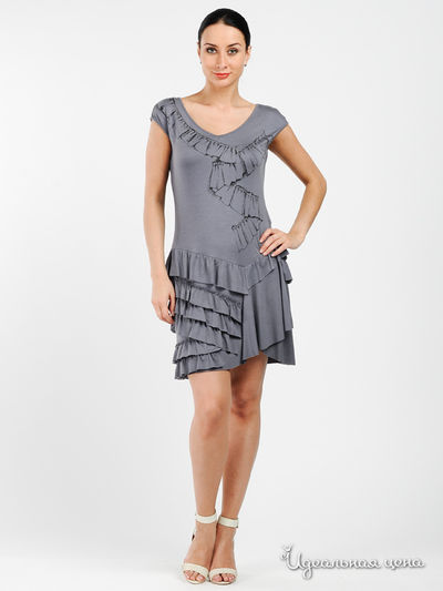 Платье Biquette, цвет цвет серый