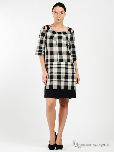 Платье Gouache, цвет цвет серо-черный