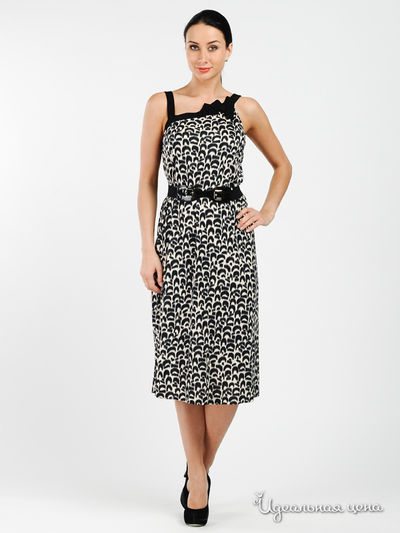 Сарафан Gouache, цвет цвет черно-белый