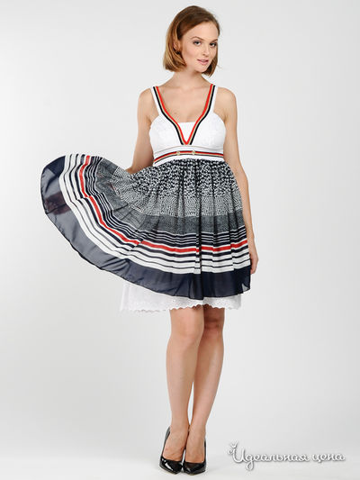 Сарафан Sogo, цвет цвет белый / синий