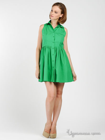 Платье Marni, цвет цвет зеленый
