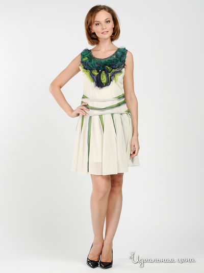 Платье Lafer, цвет цвет молочный / зеленый