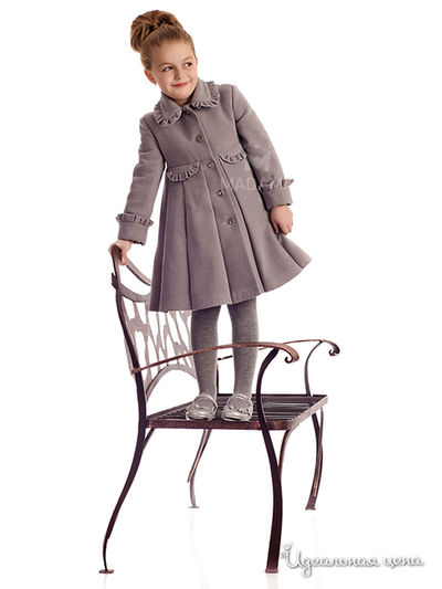 Пальто Madama, цвет цвет светло-серый