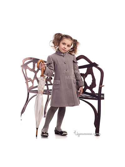 Пальто Madama, цвет цвет светло-серый