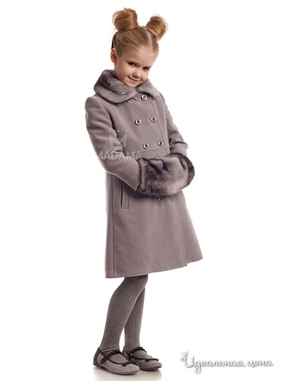 Пальто Madama, цвет цвет светло-серый