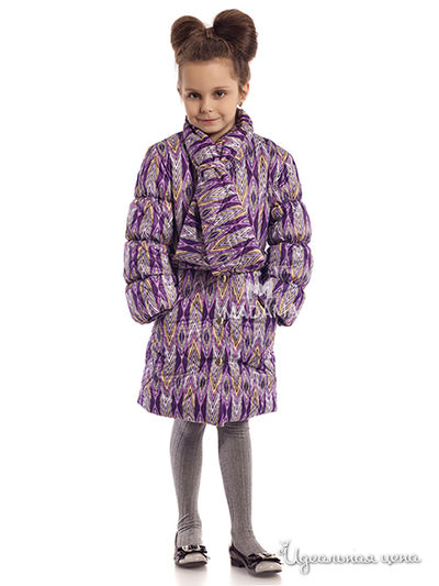 Пальто Madama, цвет цвет фиолетовый / желтый