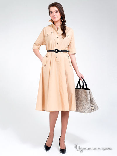 Платье Levall, цвет цвет бежевый