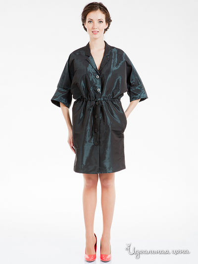 Плащ Levall, цвет принт зеленая полоска