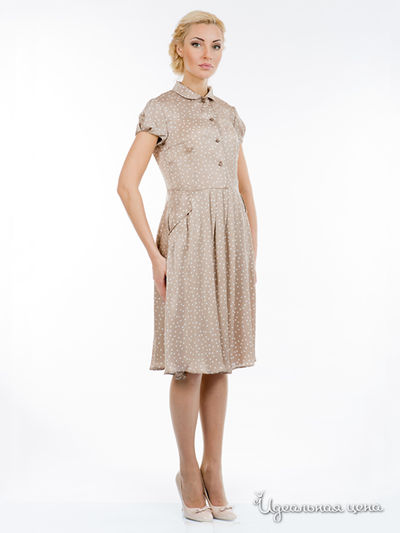 Платье Levall, цвет цвет бежевый