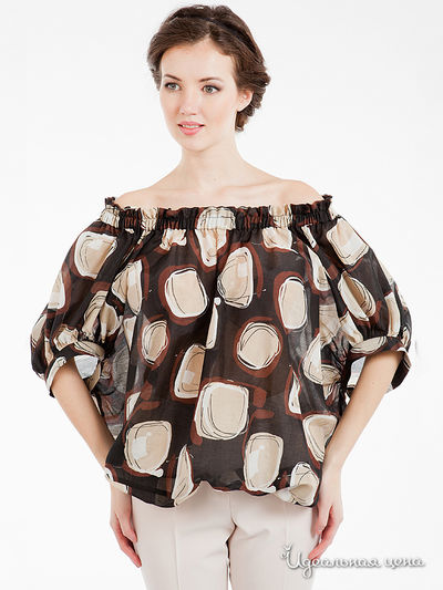 Блуза Levall, цвет цвет коричневый