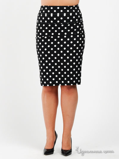 Юбка ПОЛЬША, цвет цвет чёрный / белый