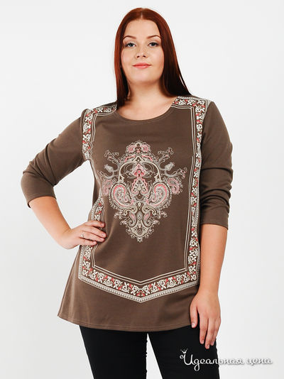 Блуза ПОЛЬША, цвет цвет коричневый