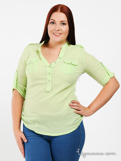 Блуза ПОЛЬША, цвет цвет салатовый