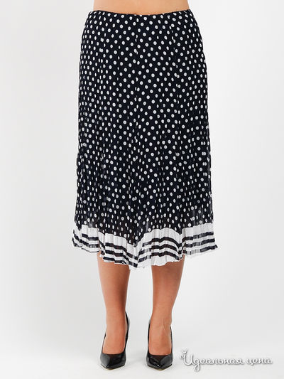 Юбка ПОЛЬША, цвет цвет синий / белый