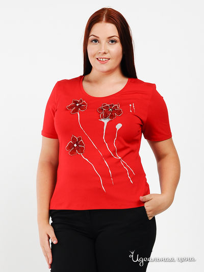 Блуза ПОЛЬША, цвет цвет красный