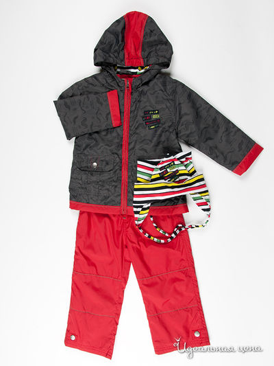 Комплект Deux par Deux, цвет цвет красный / серый