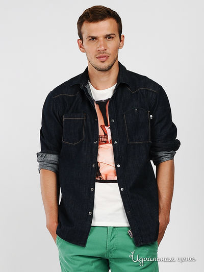 Рубашка Tom Tailor, цвет цвет синий