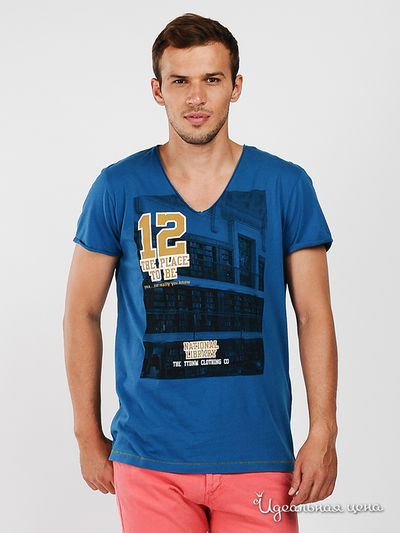 Футболка Tom Tailor, цвет цвет голубой