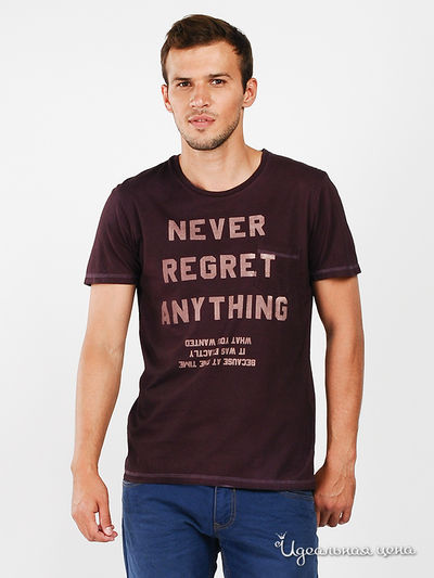 Футболка Tom Tailor, цвет цвет бордовый