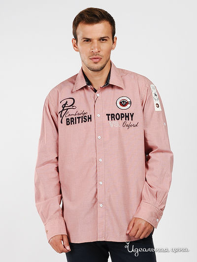 Рубашка Tom Tailor, цвет цвет оранжевый