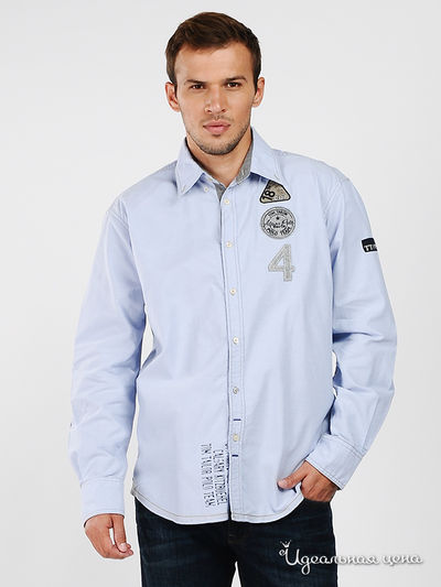 Рубашка Tom Tailor, цвет цвет голубой