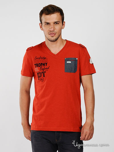 Футболка Tom Tailor, цвет цвет оранжевый