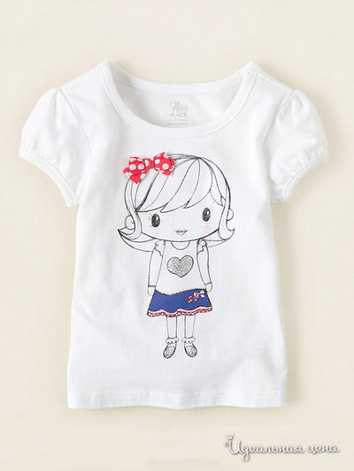 Футболка Childrens Place, цвет цвет белый