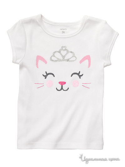 Футболка Carters, цвет цвет белый
