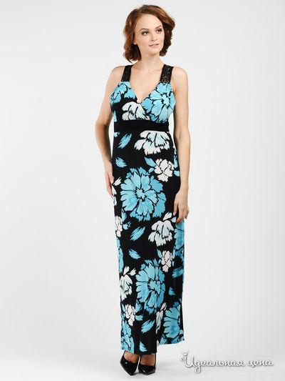 Платье Progress, цвет цвет черный / голубой