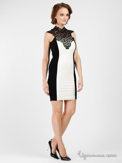 Платье Progress, цвет цвет черный / белый