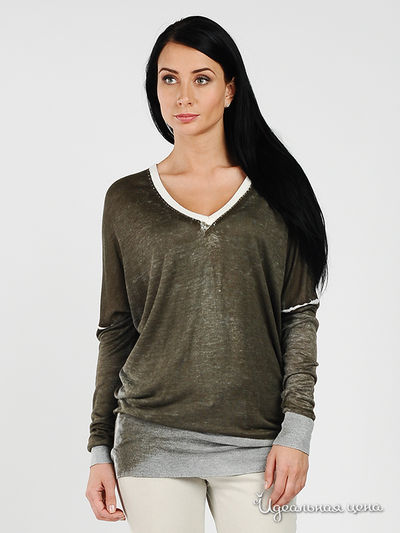 Пуловер GAS, цвет цвет зеленый