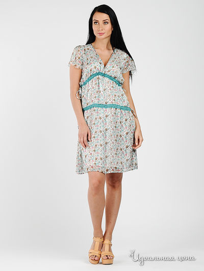 Платье GAS, цвет цвет белый / зеленый