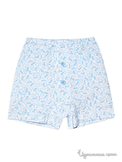 Трусы-боксеры Giocoso Classico, цвет цвет белый / голубой