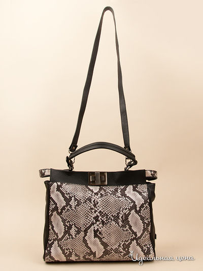 Сумка Puntotres, цвет цвет черный / серый