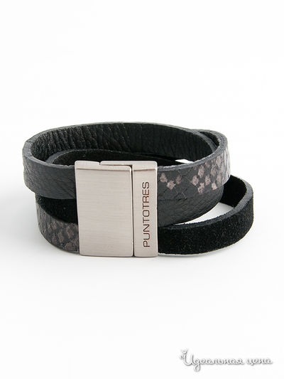 Браслет Puntotres, цвет цвет черный