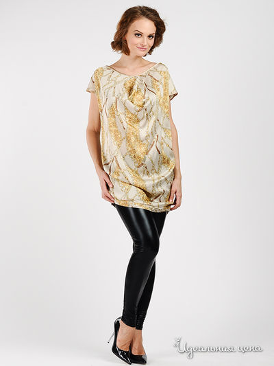 Туника Ports, цвет цвет бежевый / принт цепи