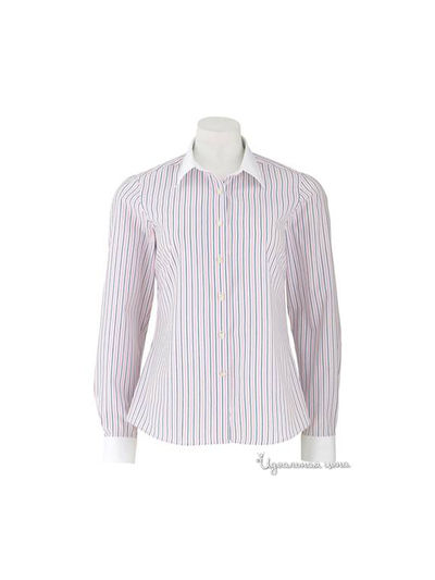 Рубашка Savile Row, цвет цвет синий-розовый / полоска