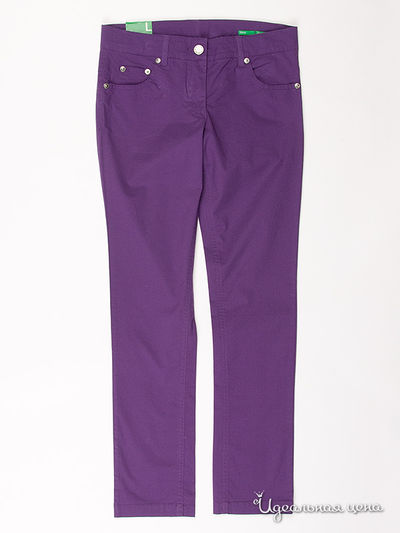 Штаны Benetton Bambini, цвет цвет фиолетовый