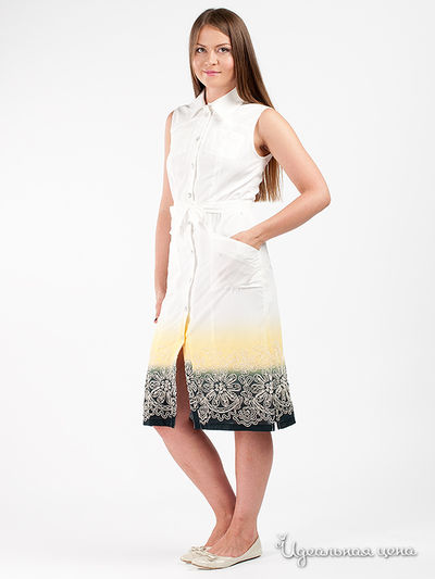 Сарафан Valeria Lux, цвет цвет молочный / желтый
